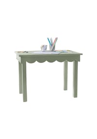 LOBERON - Tisch Poussinou grau/grün - grau/grün