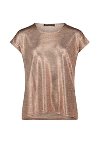 BETTY BARCLAY - Casual-Shirt mit Glanzeffekt - Metallic Rosé