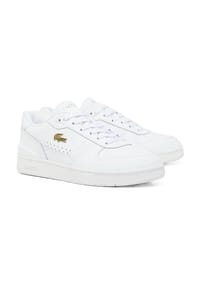 LACOSTE - Sneaker, Leder, feuchtigkeitsregulierend, für Damen - 216 WHT/GLD
