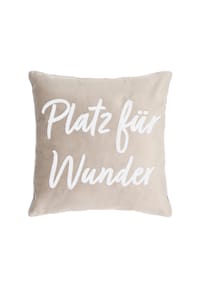 pad® Dekokissen - LETTERS - WUNDER/TAUPE