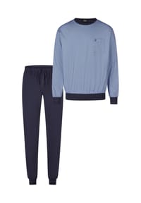 hajo - Schlafanzug Premium Cotton - Blau