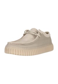 CLARKS® - Schnürschuhe Torhill Low mit markanter, gerippter Sohle - 5348 Off White Int