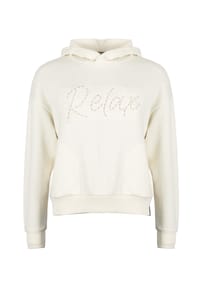 ROADSIGN® australia - Damen Hoodie Serenity Oversize Shirt mit Logo Applikation - weiss