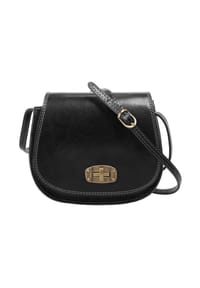 piké - Umhängetasche Echt Leder, Made In Italy - braun