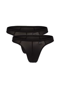 olaf benz® - String 2er Pack RED0965 - Schwarz