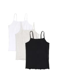 MANGUUN - Unterhemd, 3er-Pack, für Kinder - 1 BLACK/GREY/WHITE