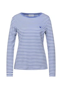 STREET ONE STUDIO - Langarmshirt, Baumwolle, für Damen - 27450 BLUE ECHO