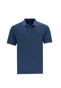hajo - Poloshirt Garment Dye Kurzarmshirt mit Polokragen - dunkelblau