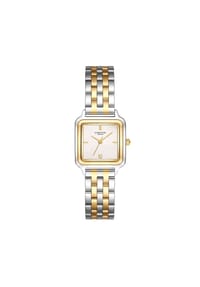 GLANZSTÜCKE MÜNCHEN - Damen Quarzuhr bicolor Edelstahl bicolor - silber/gelbgold