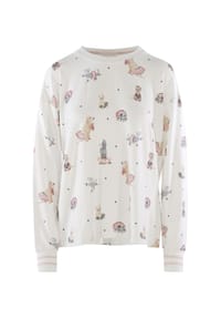 P.J.Salvage® - Pyjamaoberteil Let's Dance - off-white