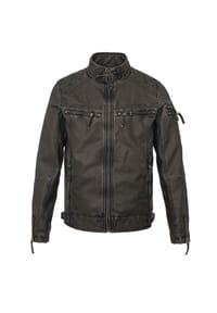 CIPO & BAXX® - Winterjacke im unifarbenen Look - ANTHRACITE