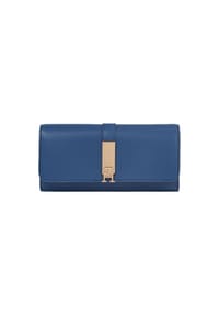TOMMY HILFIGER - TH HERITAGE Langbörse, Kunstleder, Emblem, für Damen - DB5 FOSSIL BLUE