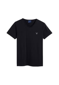 GANT Herren T-Shirt - Original Slim V-Neck T-Shirt, Baumwolle, kurzarm Bild 1