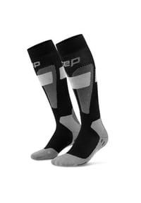 cep - Damen Ski Merino Socken Tall 3.0 schwarz / grau - mehrfarbig