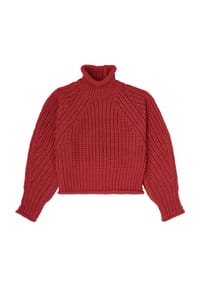 MANGUUN - Pullover, Stehkragen, für Kinder - 1 MINERAL RED
