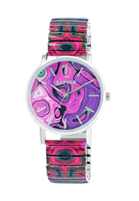 RAPTOR Raptor - Damen Quarz Armbanduhr Colorful Edition mit Edelstahlzugarmband - Mineralglas - Colorful Edition 1