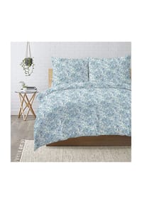 GALERIA home - Seersucker-Bettwäsche - PAISLEY BARN BLUE