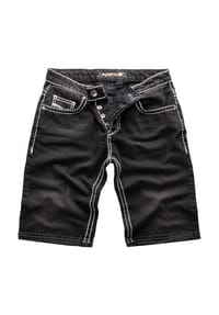 Rock Creek - Shorts Jeansshorts dicke Naht Regular Fit - Schwarz