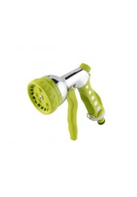 COFI - 8 in 1 Gartenbrause – Handliche Multifunktionsbrause, leicht & einstellbar - Silber-Grün 19 x 12 x 6 cm
