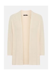 olsen - Cardigan mit Schalkragen und 3/4-Ärmeln - Khaki