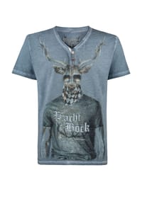 STOCKERPOINT - Trachtenshirt Prachtbock - rauchblau