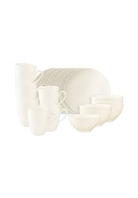 Seltmann Weiden Frühstücksservice Savona Fine Diamond 18er Set creme - SAVONA - creme