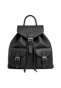 collezione alessandro® - Rucksack Chicaletta lässiges Design aus echtem Leder - grün
