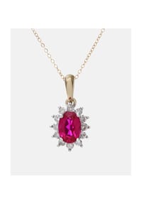 Diamant L'eternel - Kette mit Anhänger, mit 0.25 ct Diamant, 375 Gelbgold - gold
