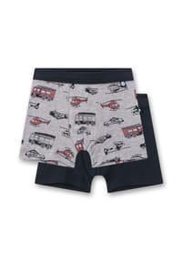 Sanetta - Pants, kurz, 2er-Pack, für Kinder - 1646 H.GRAU MEL.