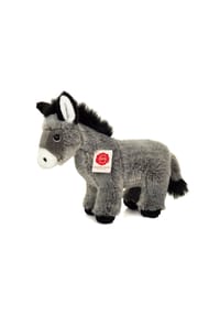 HERMANN Teddy COLLECTION® - Plüsch Kuscheltier Esel, 27 cm - GRAU