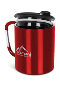 normani® - Karabinertasse mit Trinkdeckel - Blau