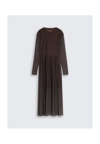 DENIM TOM TAILOR - Shirtkleid, transparent, für Damen - 40613 BROW BLK LEO