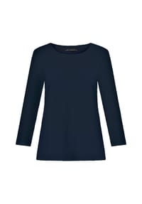 BETTY BARCLAY - Basic Shirt mit Rundhalsausschnitt - Dark Aubergine