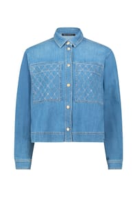 BETTY BARCLAY - Hemdbluse mit Kragen - Blau