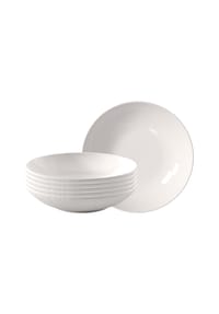 Villeroy & Boch Schalen Manufacture Ice ø 23,5 cm 6er Set weiß - MANUFACTURE ICE - weiß