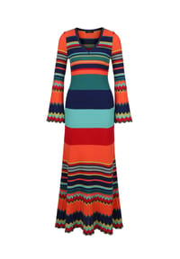 IVKO - Kleid mit Streifenmuster - INK