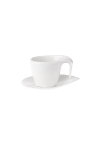 Villeroy & Boch Kaffeetasse mit Untertasse Flow 200 ml weiß - FLOW - weiß