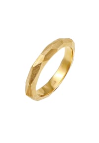 elli. PREMIUM - Ring Paarring Trauring Hochzeit Brushed 925 Silber - Gold