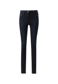 MADELEINE - Enge Jeans mit Raffung - bleached