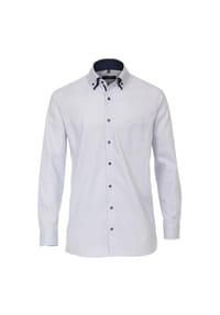 CASAMODA - Herren Businesshemd uni Comfort Fit - Mittelblau