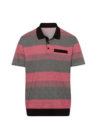 Sieh an! - Poloshirt - rot-geringelt
