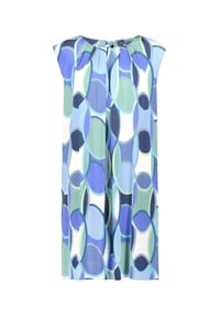 BETTY BARCLAY - Freizeitkleid mit Rundhalsausschnitt - Blau/Grün