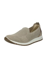 iMAC® - Lederimitat/Textil Slipper - Beige/Gold