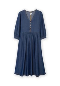 KITE - Damen Worgret Denim Kleid Bio-Baumwolle - Blau
