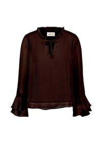 CARTOON - Shirtbluse, Volants, für Damen - 7350 BLACK COFFEE