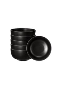 Seltmann Weiden Müslischalen Liberty Velvet Black ø 15 cm 6er Set schwarz - LIBERTY VELVET BLACK - schwarz