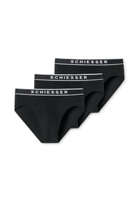 SCHIESSER - Rio Slip / Unterhose 3er Pack 95/5 Organic Cotton - Dunkelblau