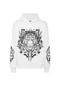 PLEIN SPORT - Hoodie THUNDER TIGER - white
