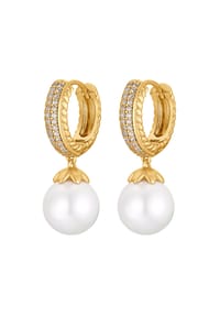 heideman - Creole mit Perle Herren Jasper goldfarben - goldfarben