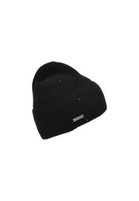 SEEBERGER - Beanie, Emblem, für Damen - 10 BLACK